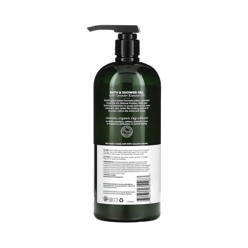 Avalon Organics Nourishing Bath & Shower Gel Lavender - 946 ml thumbnail 2