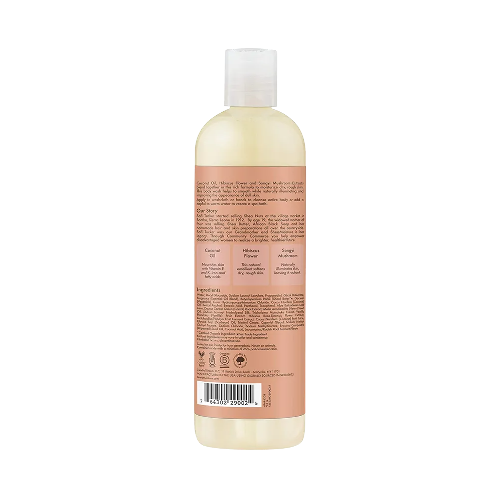 Shea Moisture Coconut & Hibiscus Illuminating Body Wash - 384 ml thumbnail 2