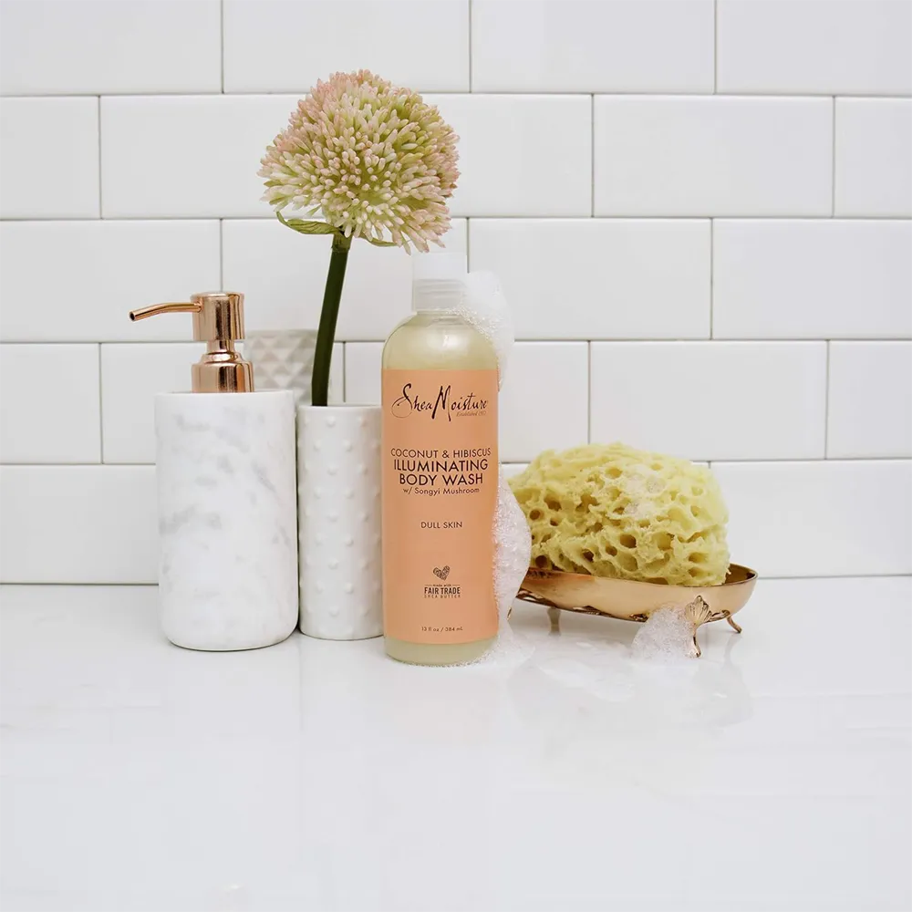 Shea Moisture Coconut & Hibiscus Illuminating Body Wash - 384 ml thumbnail 4