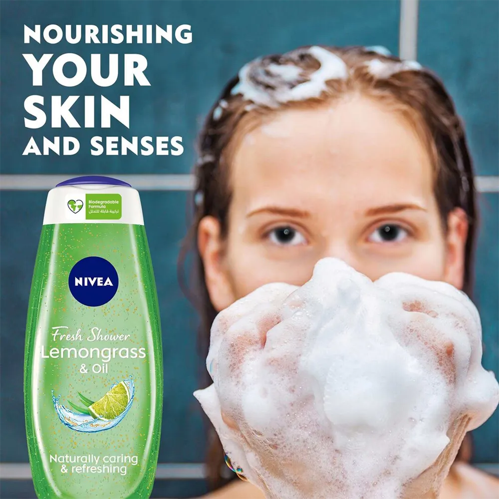 Nivea Lemongrass & Oil Shower Gel - 500 ml thumbnail 4
