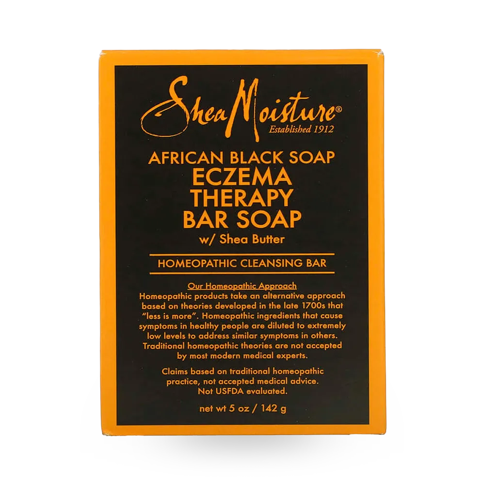 Shea Moisture African Black Soap Eczema Therapy Bar Soap with Shea Butter - 141 g thumbnail 1