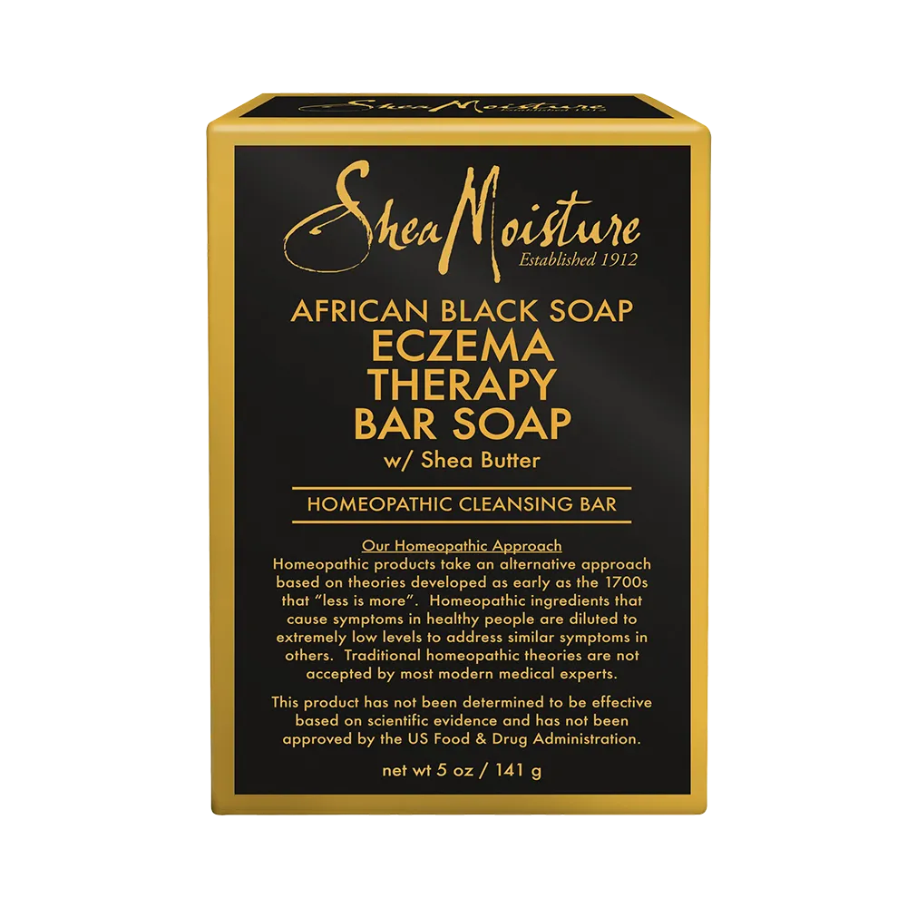 Shea Moisture African Black Soap Eczema Therapy Bar Soap with Shea Butter - 141 g thumbnail 2