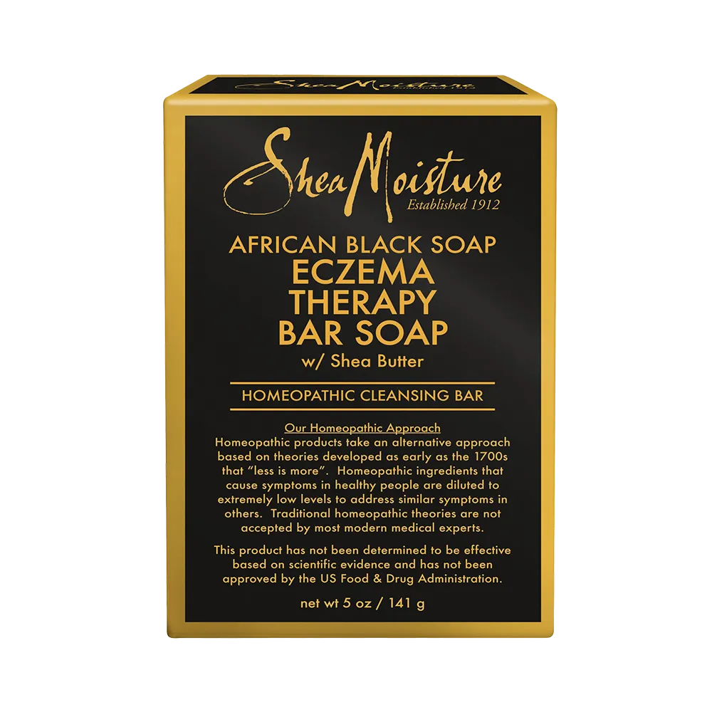 Shea Moisture African Black Soap Eczema Therapy Bar Soap with Shea Butter - 141 g thumbnail 3