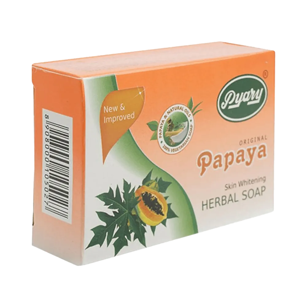 Pyary Papaya Herbal Soap - 75 g thumbnail 2
