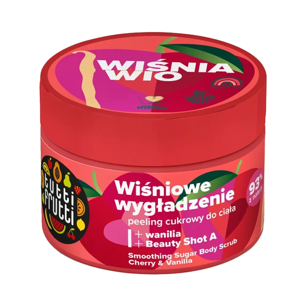 Farmona Tutti Frutti Smoothing Sugar Body Scrub Cherry & Vanilla - 300 g thumbnail 2