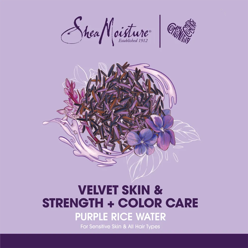 Shea Moisture Purple Rice Water Velvet Skin Body Wash - 384 ml thumbnail 4