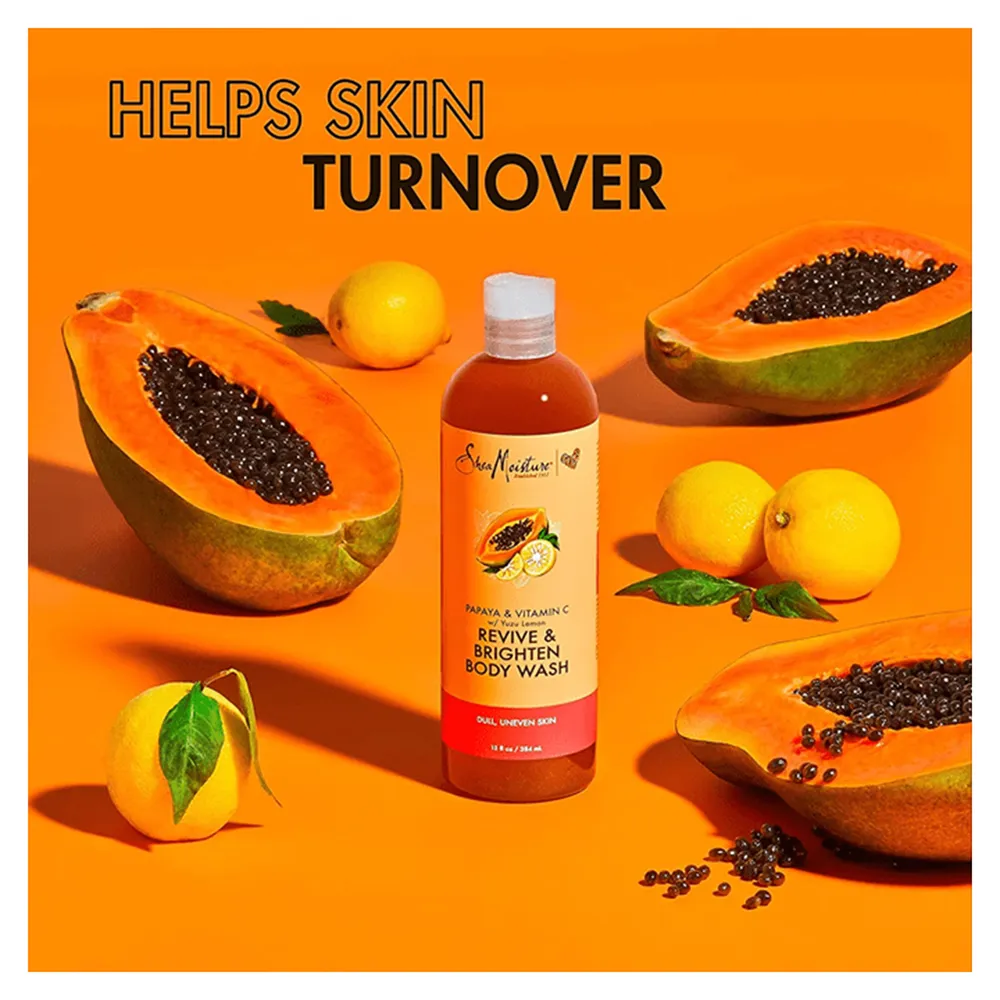 Shea Moisture Papaya And Vitamin C Revive & Brighten Body Wash - 384 ml thumbnail 2