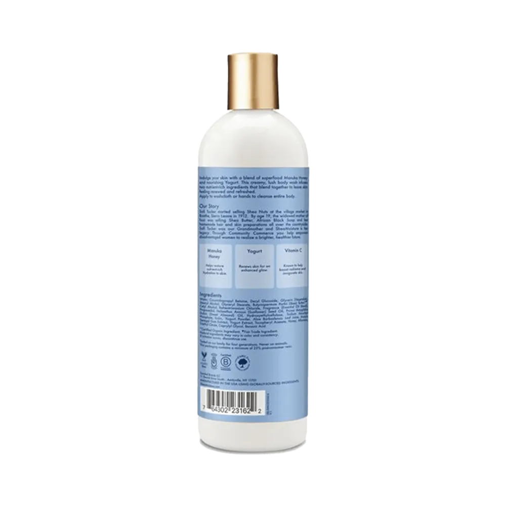 Shea Moisture Manuka Honey & Yogurt Skin Renewal Recipe Creamy Body Wash - 384 ml thumbnail 2
