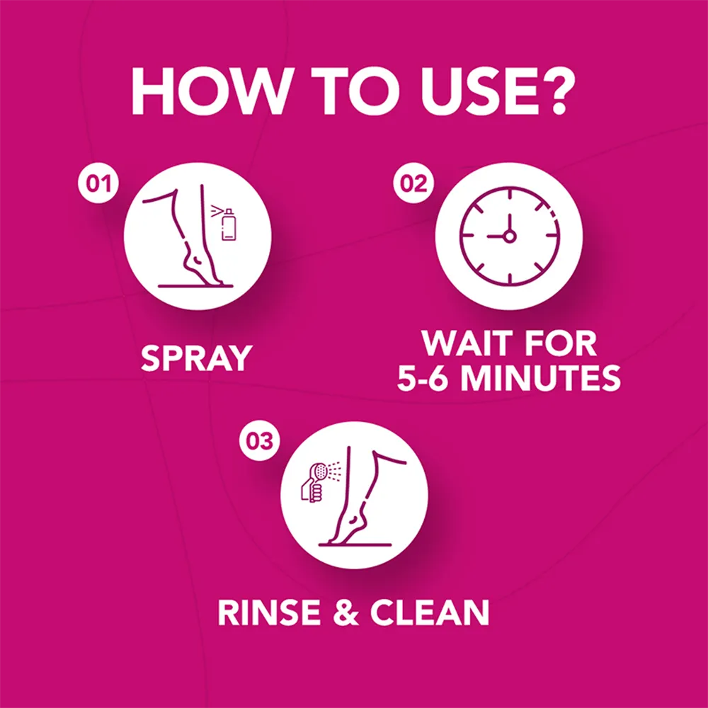 Nair Kiwi Hair Remover Spray - 200 ml thumbnail 3