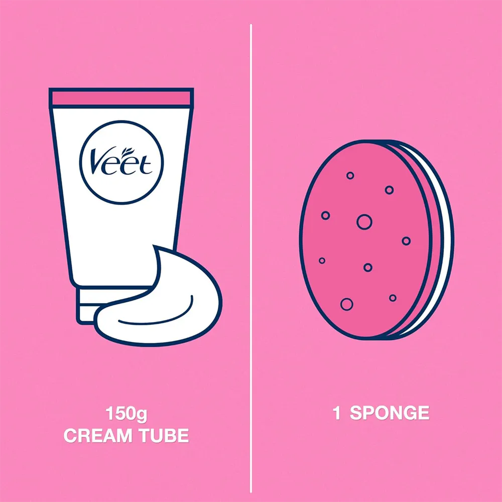 Veet In Shower Hair Removal Cream For Normal Skin - 150 g thumbnail 3