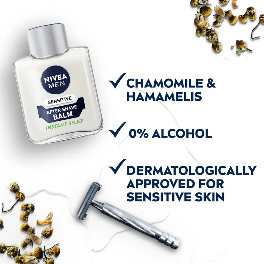 Nivea Men Sensitive After Shave Balm - 100 ml thumbnail 3