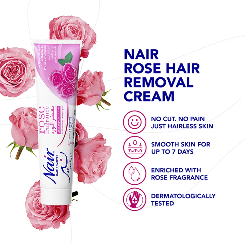 Nair Hair Removal Cream Rose - 110 g thumbnail 4