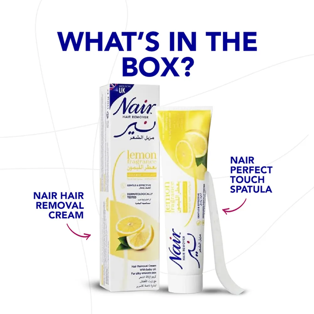 Nair Hair Removal Cream with Baby Oil Lemon - 110 g thumbnail 2
