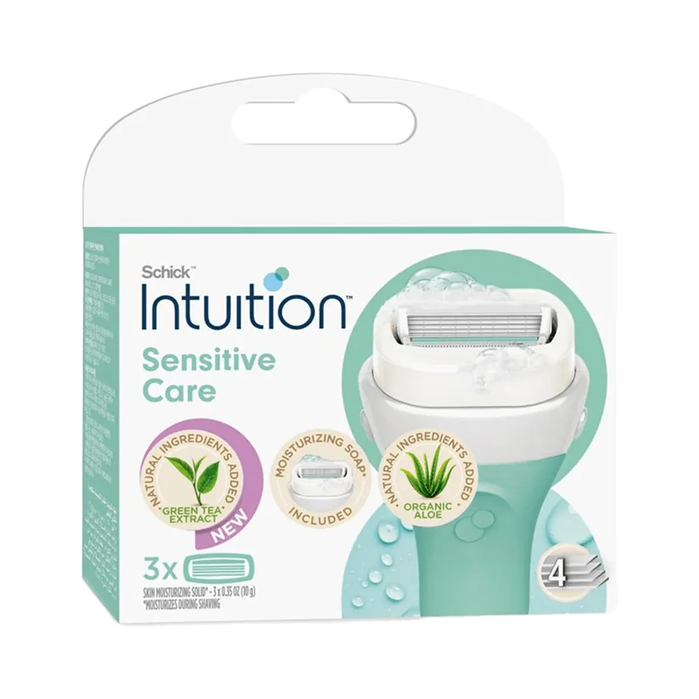 Schick Intuition Aloe Vera & Vitamin E Foaming Razor Blade Refills thumbnail 2