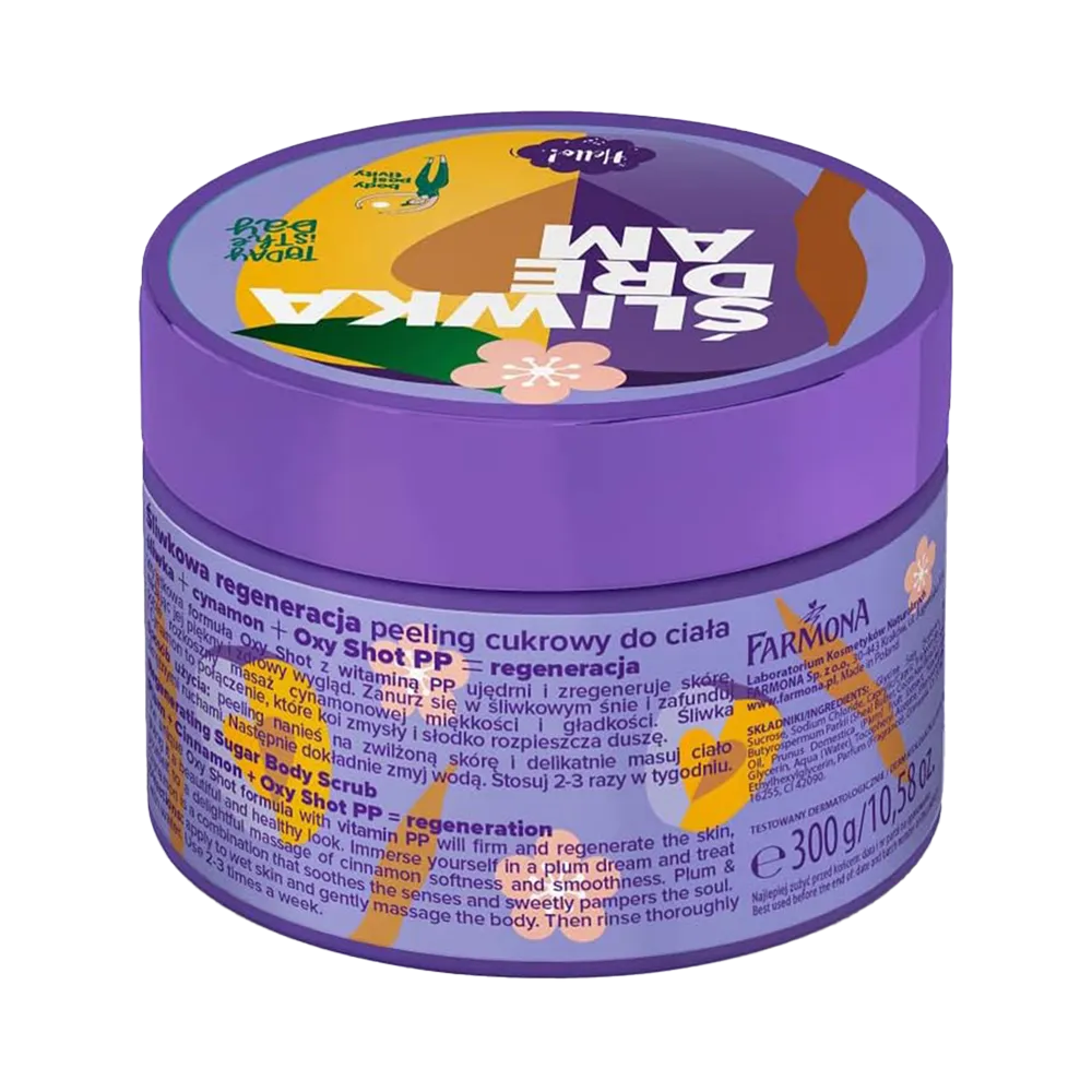 Tutti Frutti Regenerating Sugar Body Scrub Plum & Cinnamon - 300 g thumbnail 2