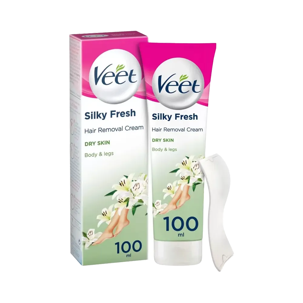 Veet Silky Fresh Hair Removal Cream Dry Skin - 100 g thumbnail 1
