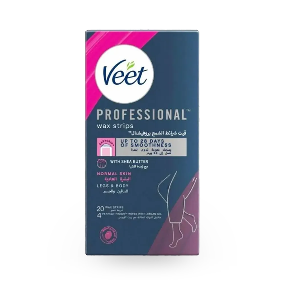 Veet Professional Wax Strips for Normal Skin - 20 pcs thumbnail 1