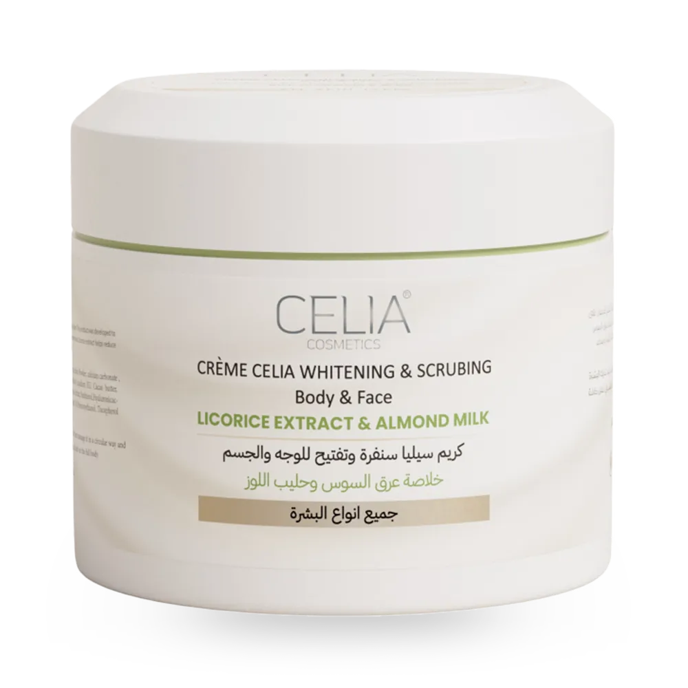 Celia Cosmetics Licorice Extract Face and Body Lightening Scrub Cream - 500 g thumbnail 1