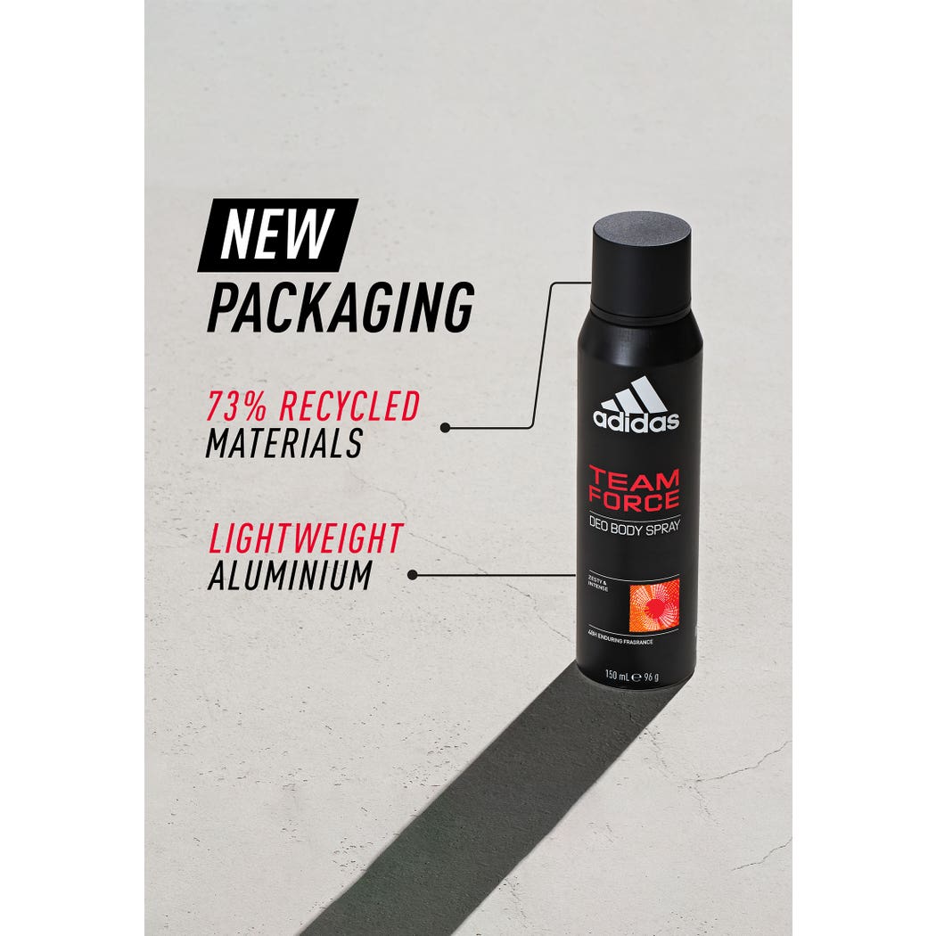 Adidas Team Force Deo Body Spray - 150 ml thumbnail 2