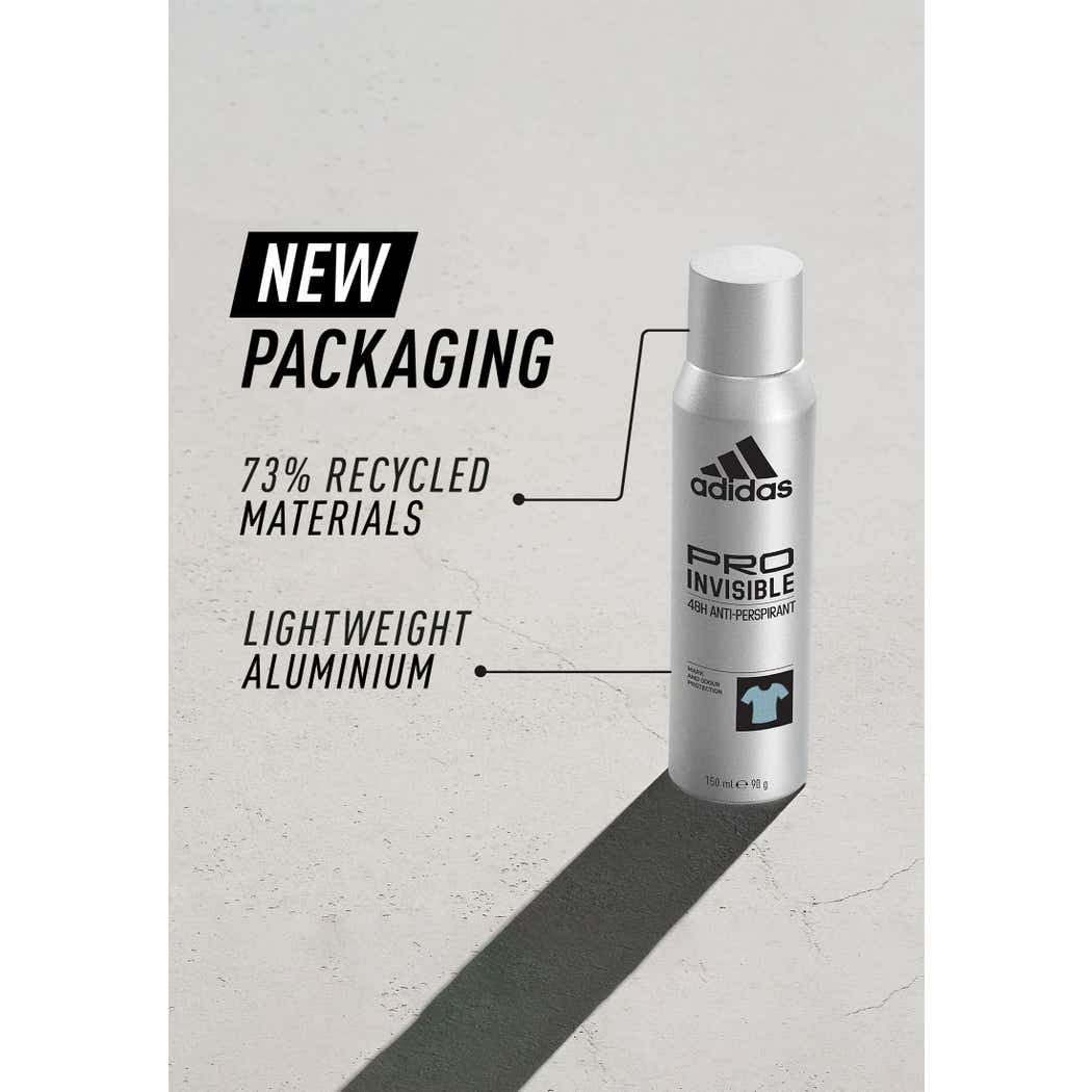 Adidas Pro Invisible Deodorant Spray - 150 ml thumbnail 3