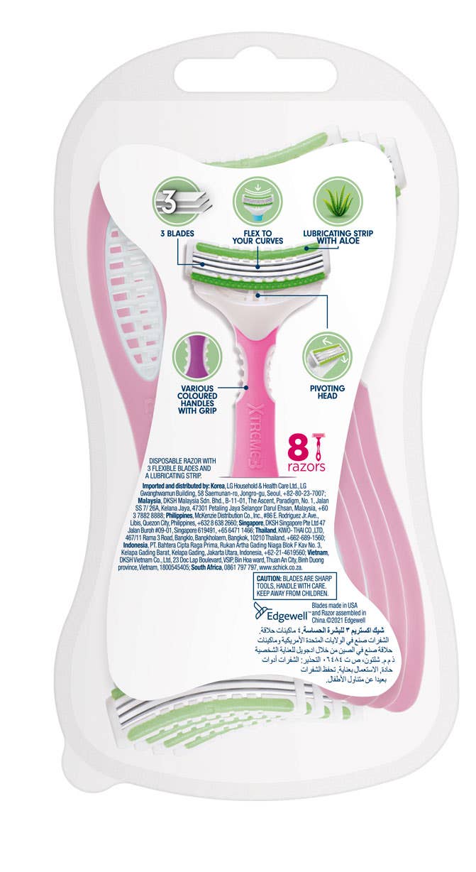 Schick Intuition Razor Xtreme3 Sensitive ( 1 Handle + 6 Heads) thumbnail 2