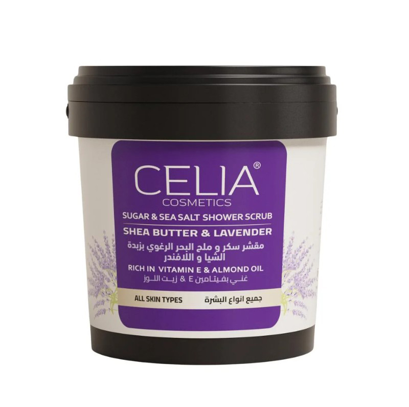 Celia Cosmetics Sea Salt & Sugar Shower Scrub With Shea Butter & Lavender - 700 ml thumbnail 3