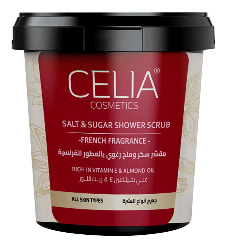 Celia Cosmetics Salt & Sugar Shower Scrub With French Fragrance - 700 g thumbnail 2