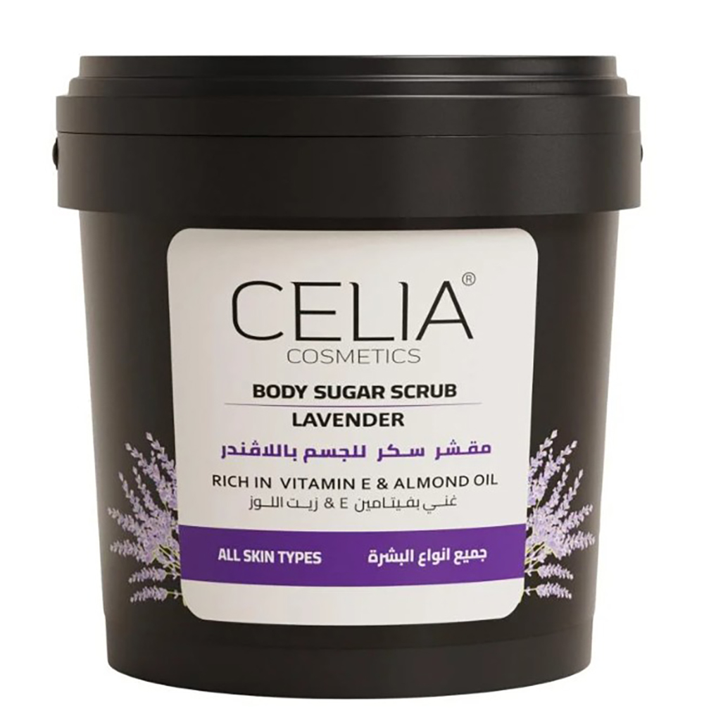 Celia Cosmetics Lavender Body Sugar Scrub - 600 g  thumbnail 1