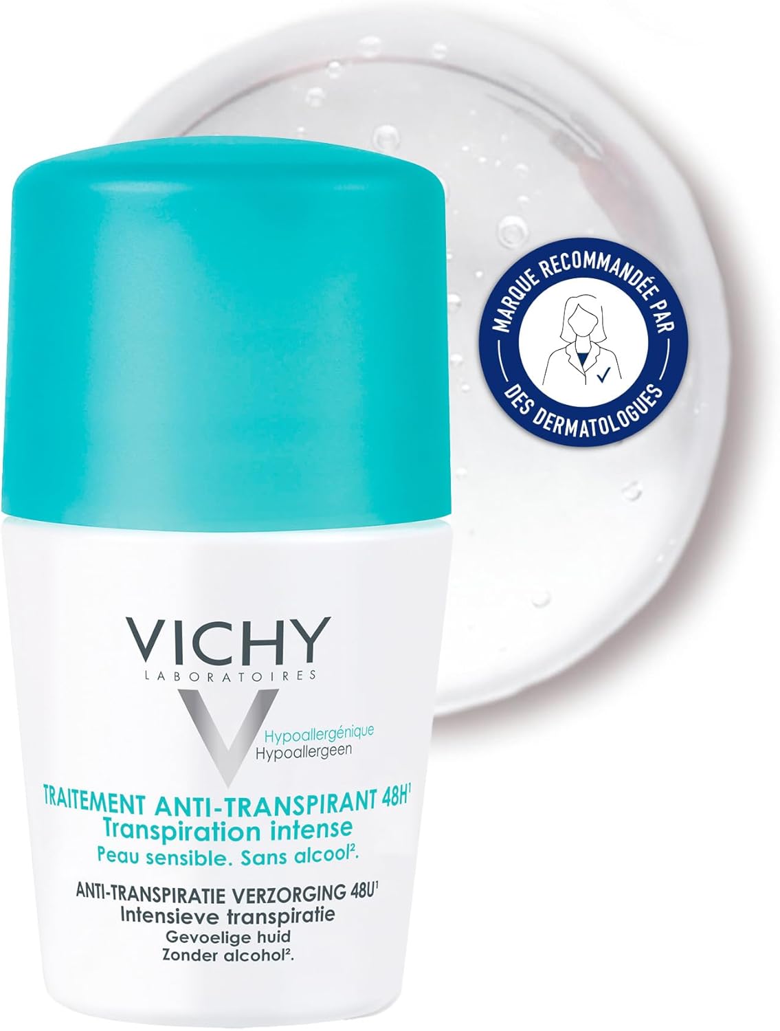 VICHY 48-Hour Intensive Anti-Perspirant Deodorant Roll On - 50 ml thumbnail 1