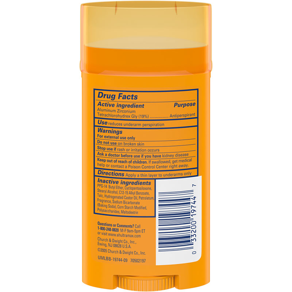 Arm & Hammer Ultramax Anti-Perspirant Deodorant Active Sport - 73 g thumbnail 2