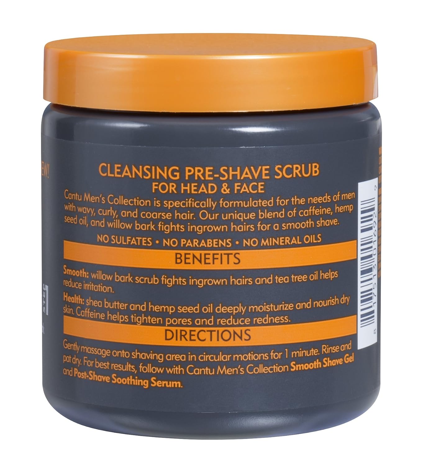 Cantu Men’s Shea Butter Cleansing Pre-Shave Scrub - 227 g thumbnail 1