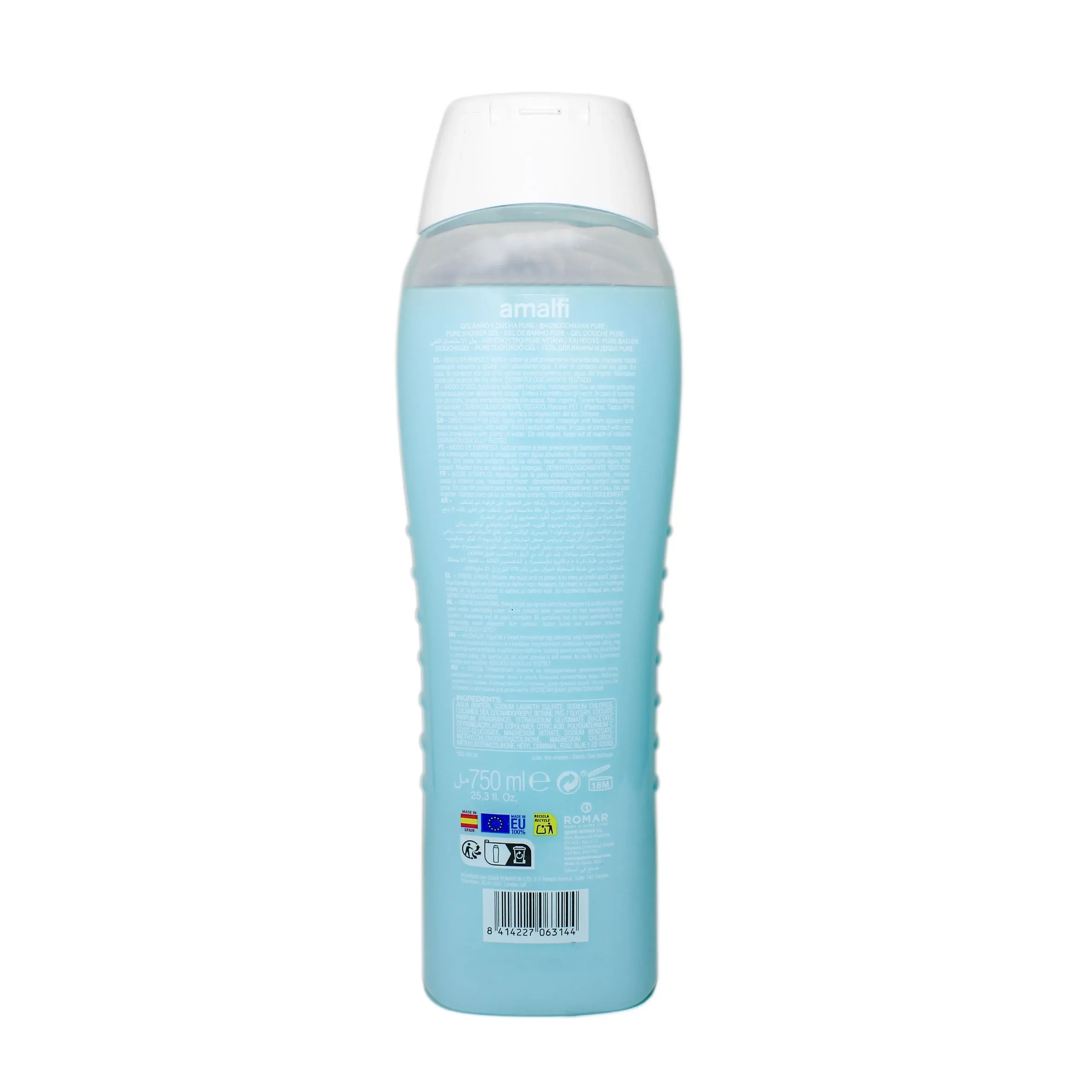 Amalfi Dermo Care Shower Gel, Pure - 750 ml thumbnail 2