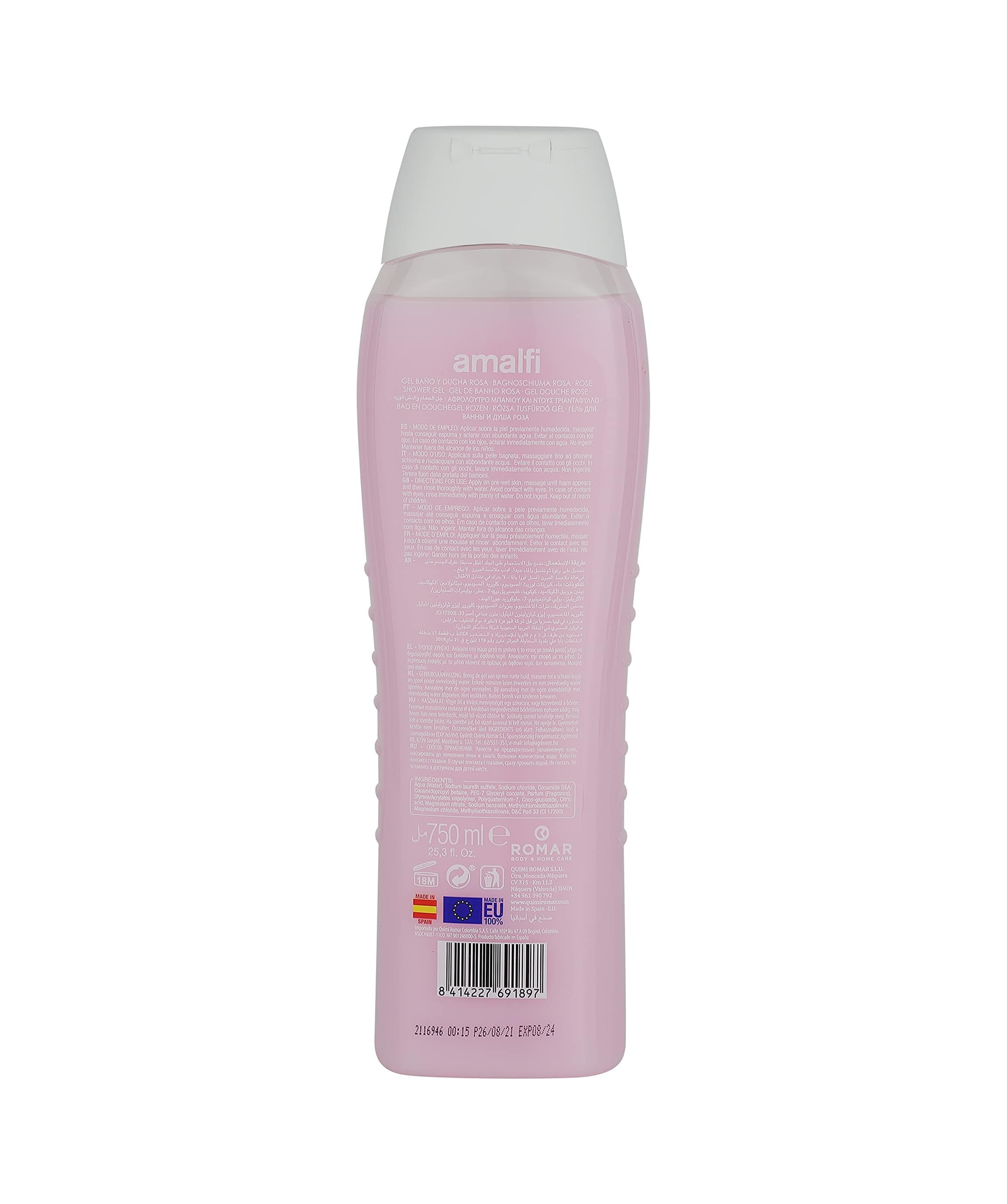 Amalfi Dermo Care Shower Gel, Gentle Rosa - 750 ml thumbnail 3
