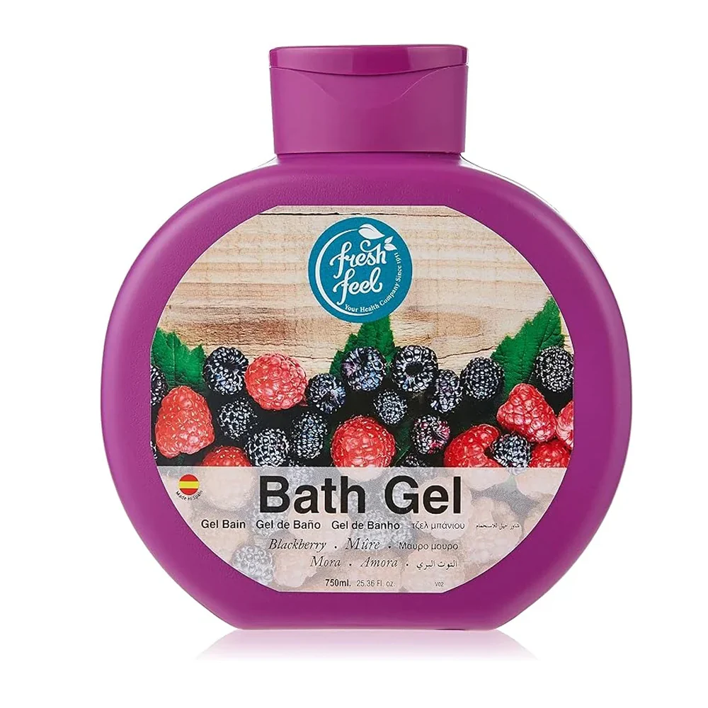 fresh feel Moussel Bath Gel, Blackberry - 750 ml thumbnail 1