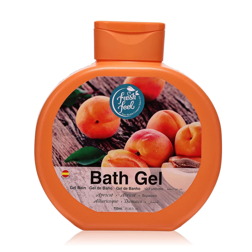 fresh feel Moussel Bath Gel, Apricot - 750 ml thumbnail 3