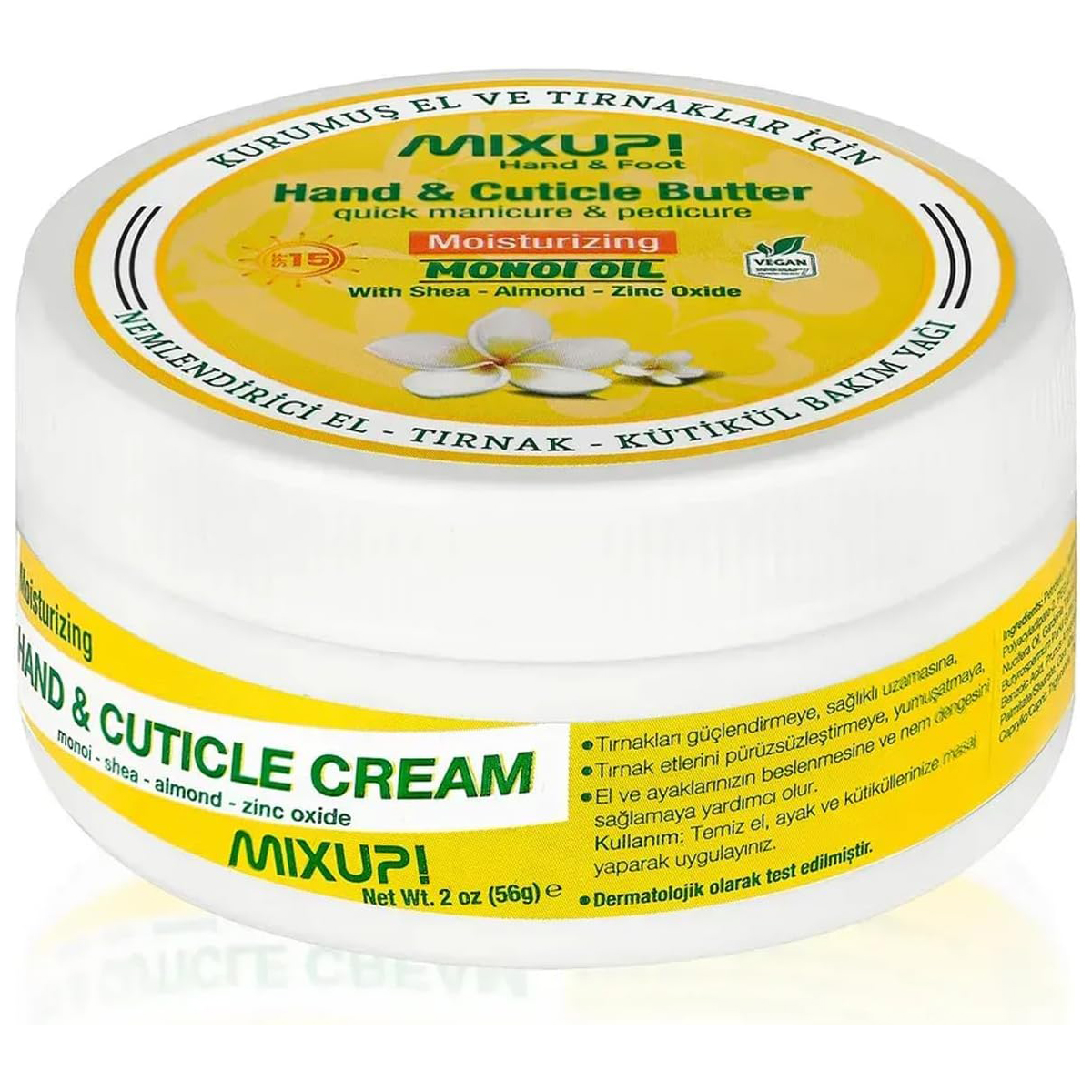 MIXUP! Hand & Cuticle Moisturizing Monoi Butter - 56 g thumbnail 1