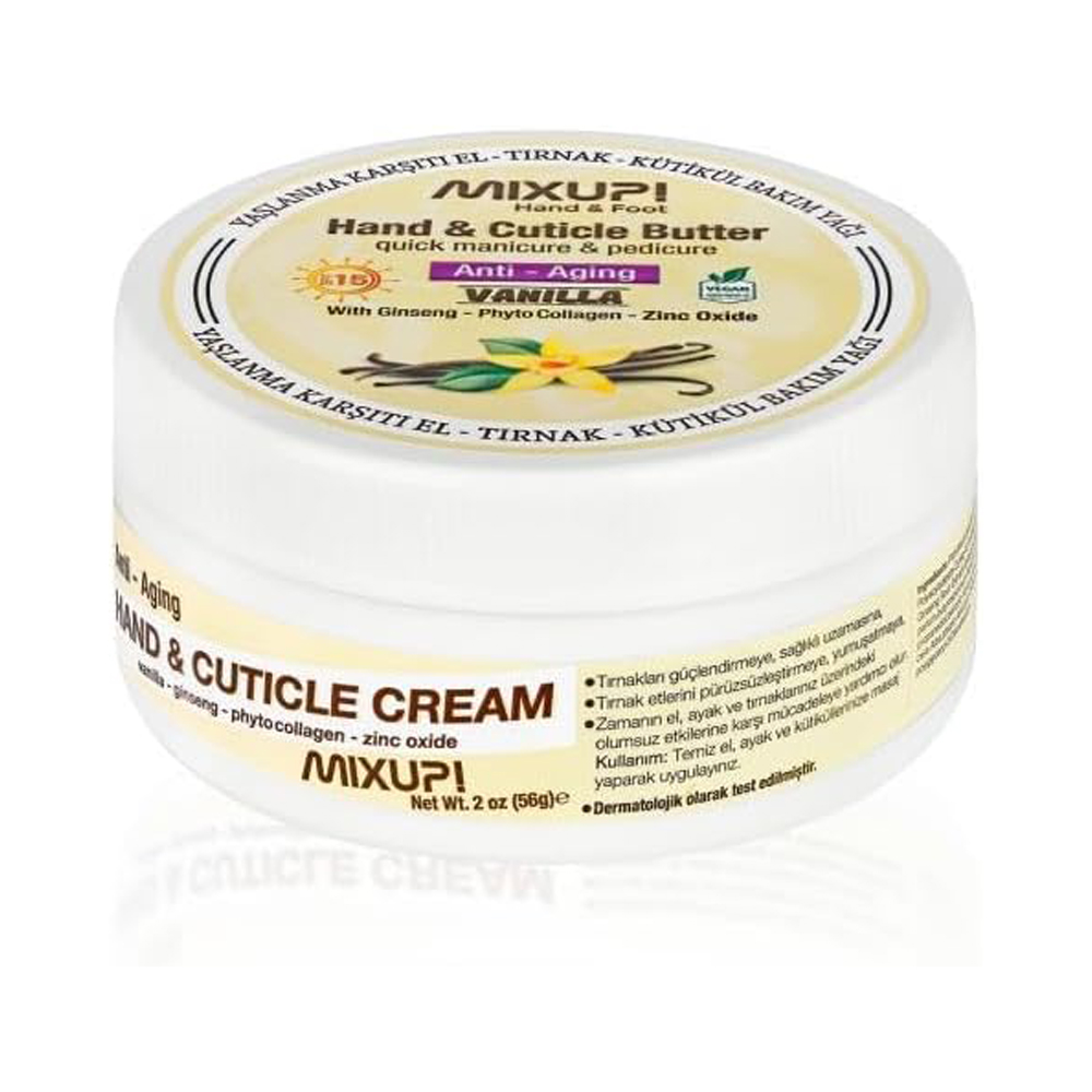 MIXUP! Hand & Cuticle Butter For Strengthening & Repairing Nails With Vanilla Extract - 56 g thumbnail 3