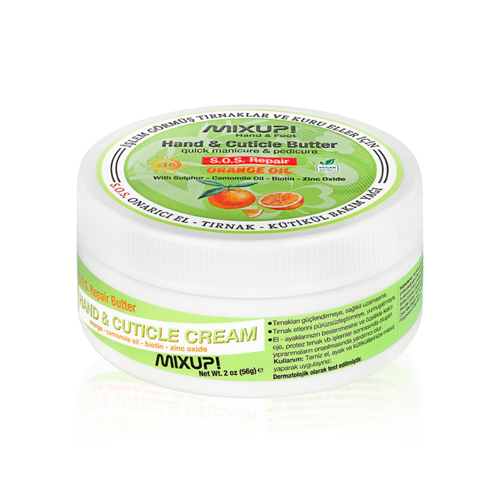 MIXUP! Hand and Cuticle Butter S.O.S Repair Orange Oil - 56 g thumbnail 1