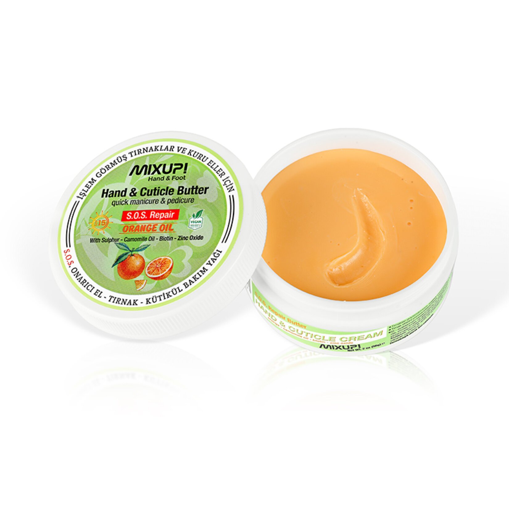 MIXUP! Hand and Cuticle Butter S.O.S Repair Orange Oil - 56 g thumbnail 3