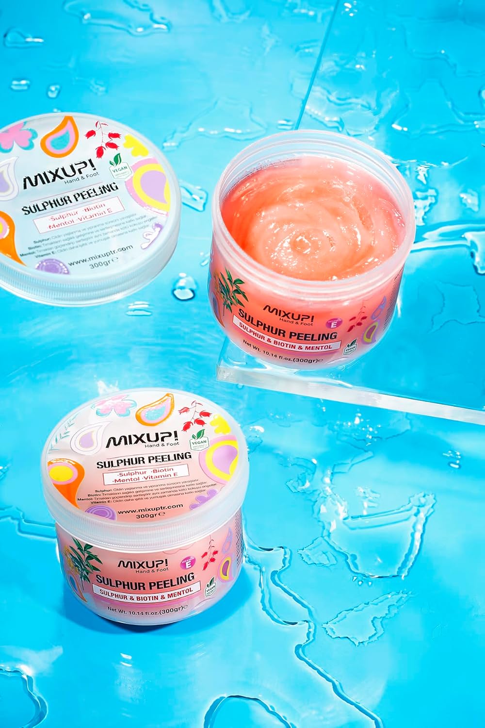 MIXUP! Hand And Foot Sulphur Peeling With Biotin And Menthol - 300 g thumbnail 3