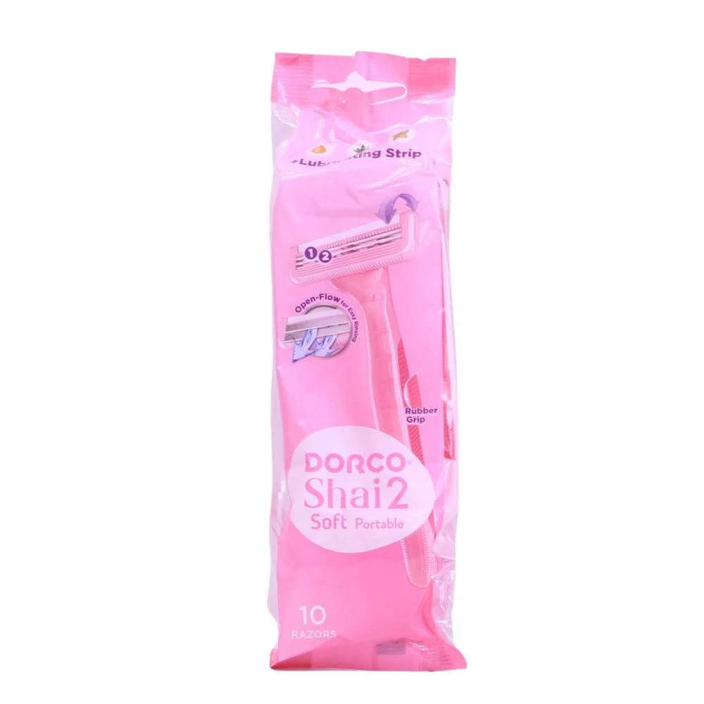 Dorco Shai 2 Soft Portable Razor - 10 pcs thumbnail 1