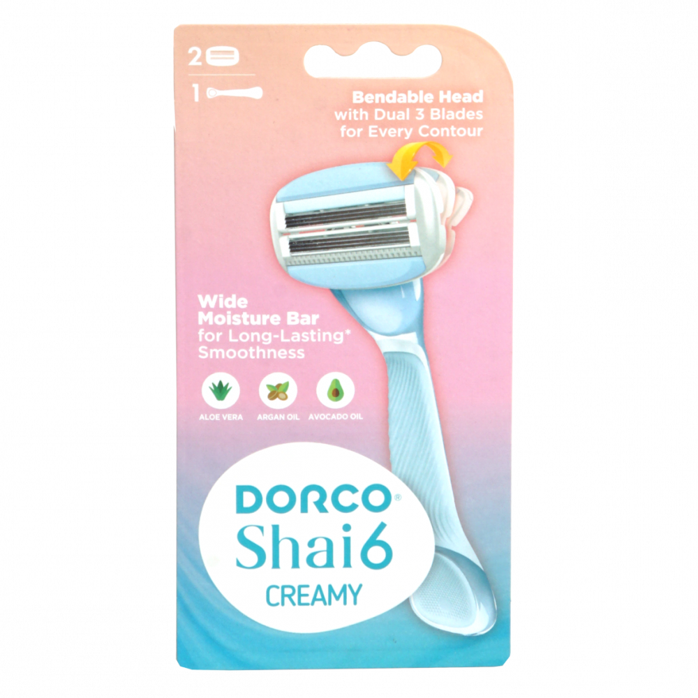 Dorco Shai 6 Creamy Razor - 2 Cartridges thumbnail 1