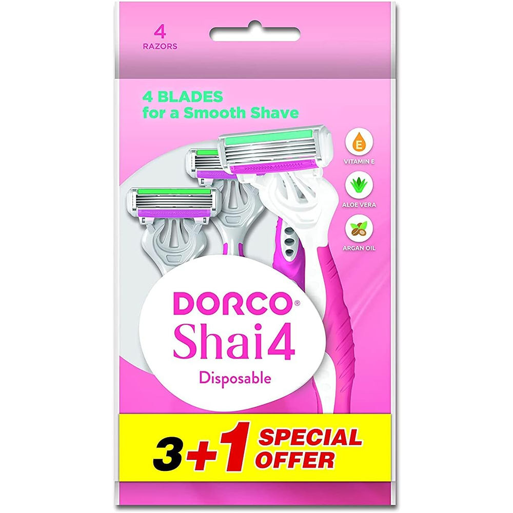 Dorco Shai 4 Disposable Razor (3+1) pcs thumbnail 1
