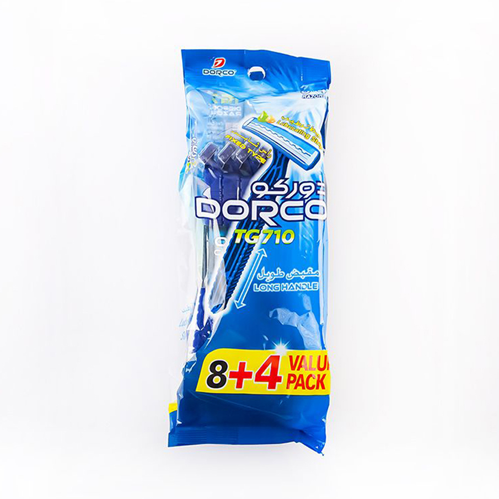 Dorco TG710 Disposable Razor (8+4) pcs thumbnail 1