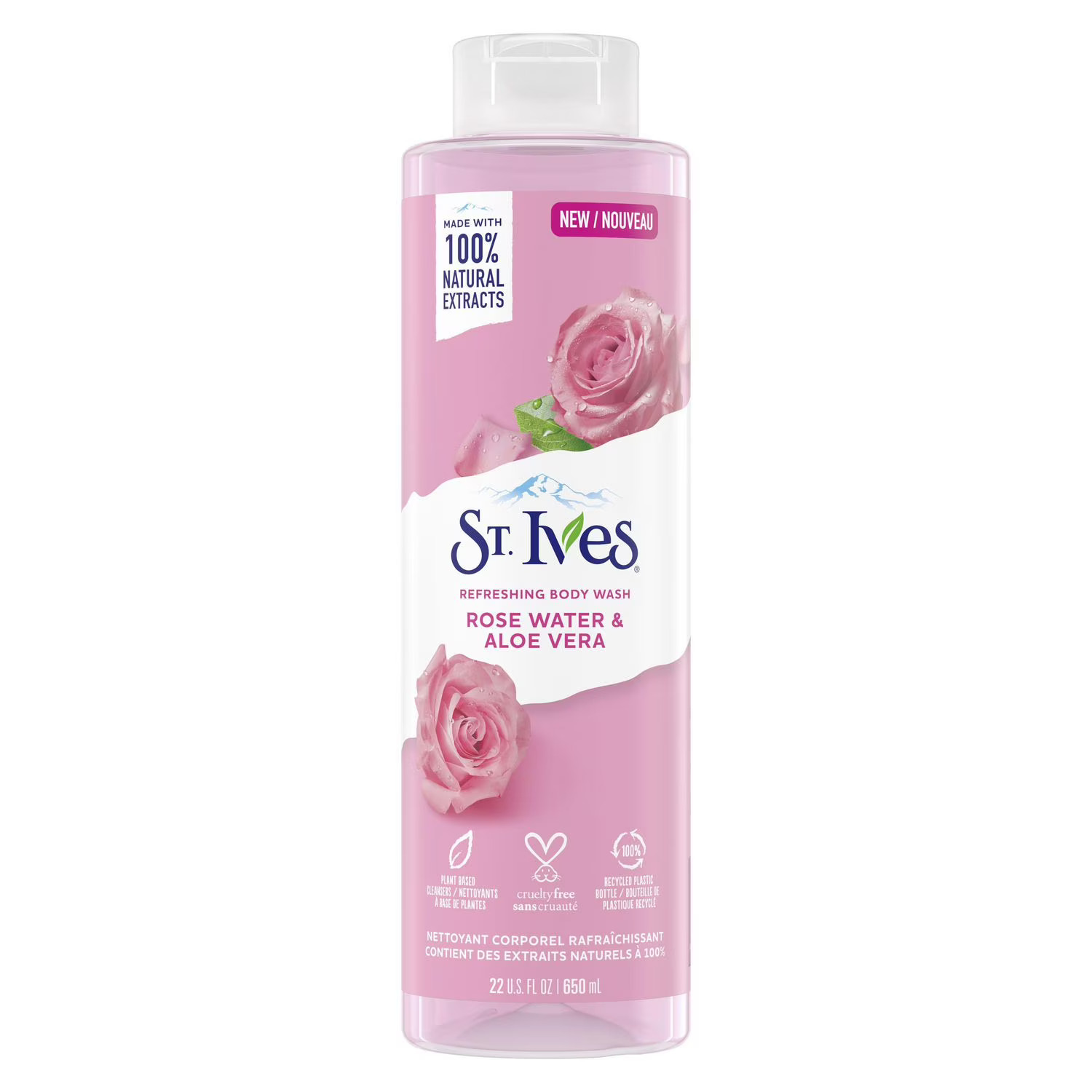 ST. Ives Rose Water & Aloe Vera Refreshing Body Wash - 650 ml thumbnail 1