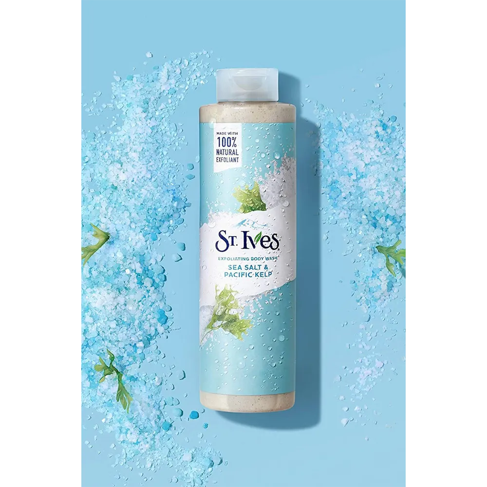 ST. Ives Sea Salt and Pacific Kelp Exfoliating Body Wash - 650 ml thumbnail 3