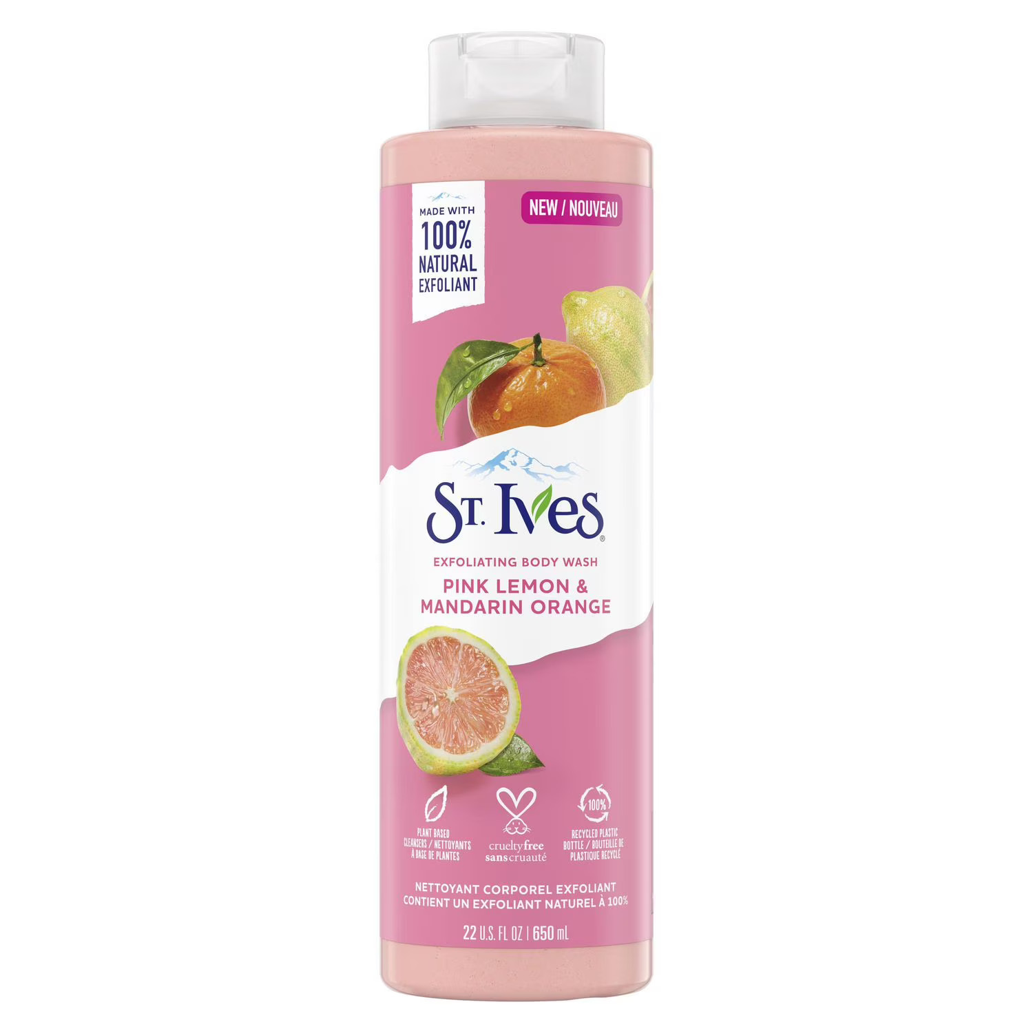 ST. Ives Pink Lemon & Mandarin Orange Exfoliating Body Wash - 650 ml thumbnail 1