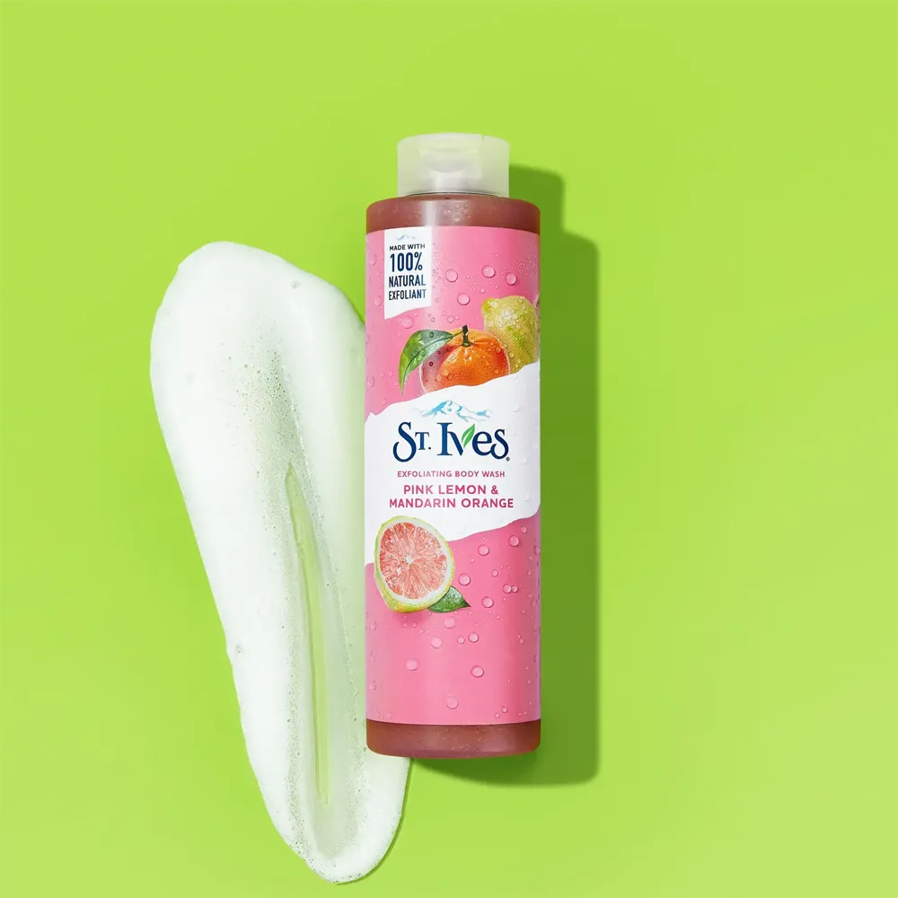 ST. Ives Pink Lemon & Mandarin Orange Exfoliating Body Wash - 650 ml thumbnail 3