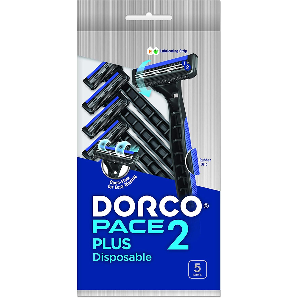 Dorco Pace 2 Plus Disposable Razor - 5 pcs thumbnail 1