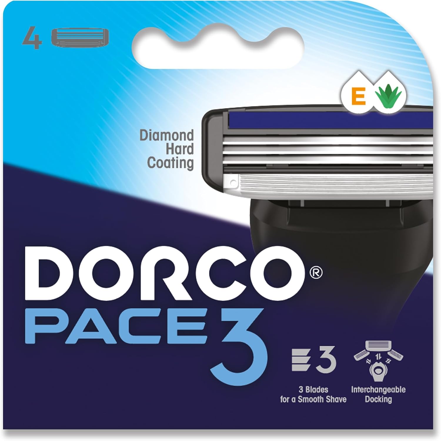 Dorco Pace 3 Cartridge - 4 pcs thumbnail 1